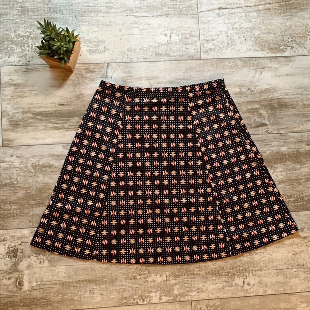 Vintage Free People geometric print mini skirt